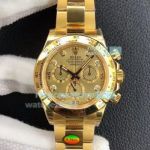 2023 New Swiss Rolex Noob 4130 Daytona All Gold 40MM Noob Factory Replica Watch